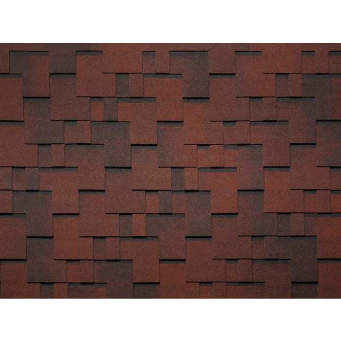 Гибкая черепица Тегола Business Plus Готик Красный гранит