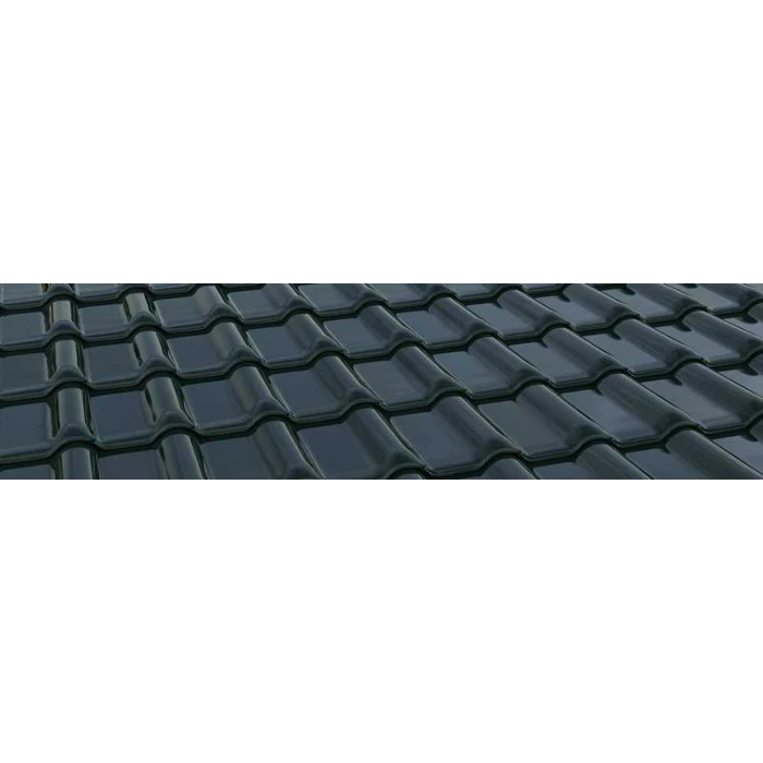 Керамическая черепица Braas Рубин 13V Топ-глазурь зеленая ель