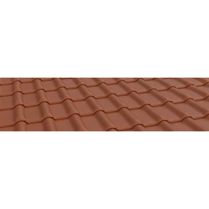 Керамическая черепица Braas Рубин 13V Натуральный красный