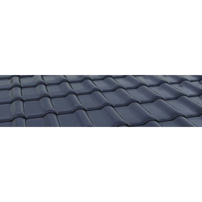 Керамическая черепица Braas Рубин 9V Глазурь королевский серый