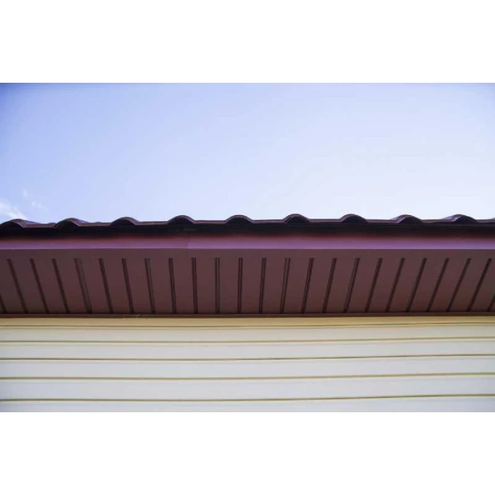 Софит металлический без перфорации 0,45 Drap с пленкой RAL 9003 сигнальный белый